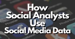 the ways a social analyst uses social media data