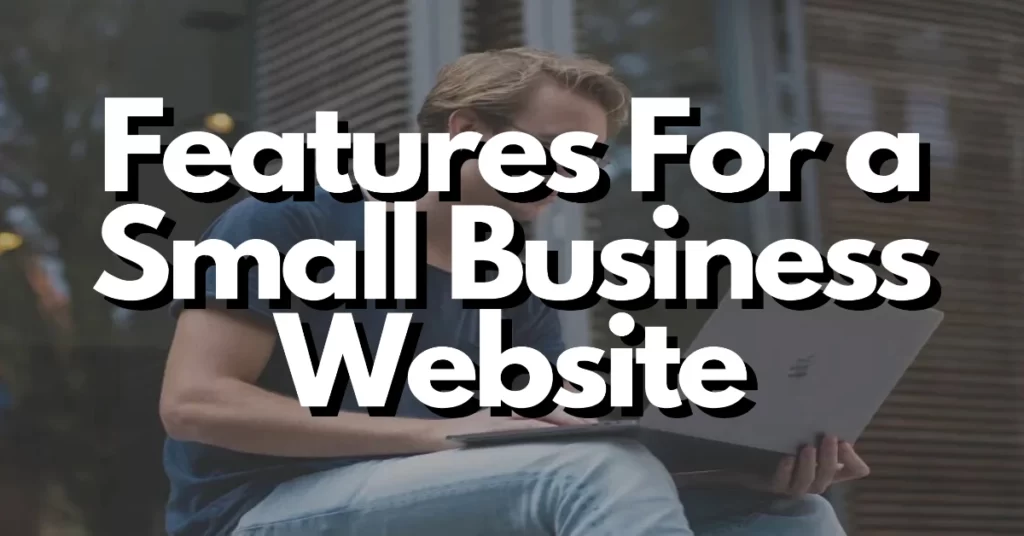 features for a small business website