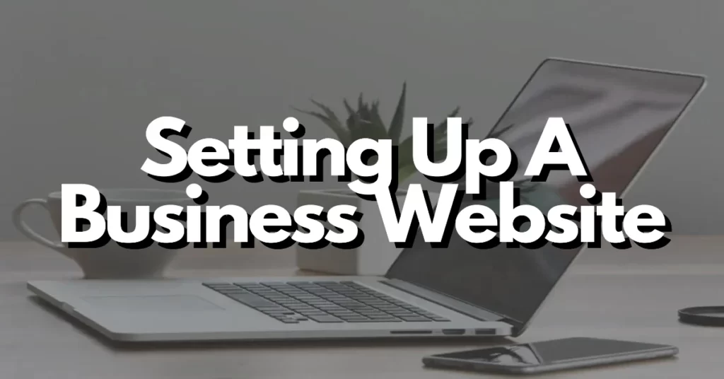 setting up a business website
